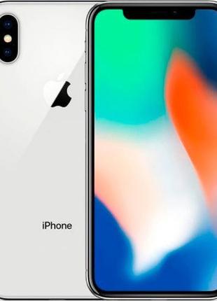 Смартфон Apple iPhone X 64GB Silver, Гарантия 12 мес. Refurbished