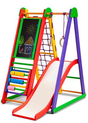 Детская разноцветная игровая площадка с горкой «Kind-Start - 2...