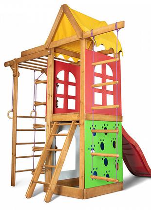Детский игровой комплекс с горкой и рукоходом "Babyland-22" ТМ...