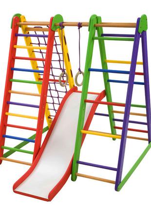 Детская разноцветная игровая площадка с горкой «Эверест-4» ТМ ...