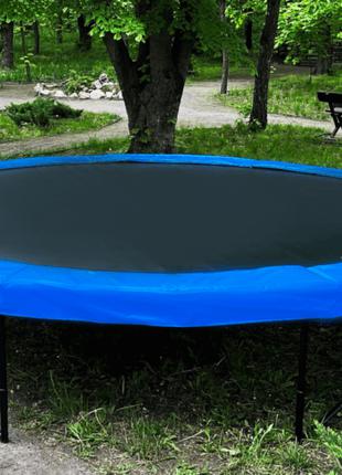 Батут блакитний без сітки KIDIGO Ukraine, діаметр 426 см