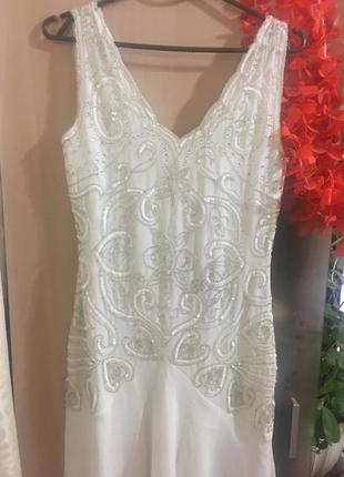 Белое фирменное платье для любого праздника! frock and frill о...