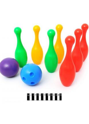 Детская игра Боулинг, кегли, набор для боулинга 2 шара
