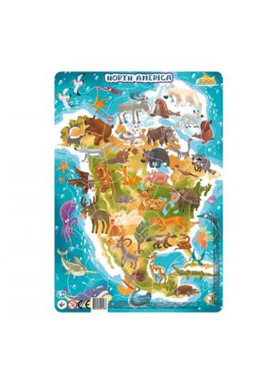 Пазли серії карта світу тварини, Північна Америка 53 елементи ...