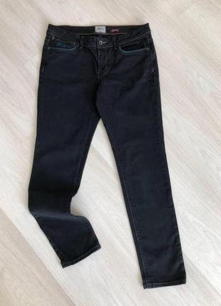 Чорні прямі джинси super dry