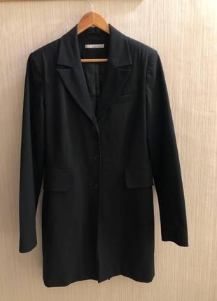 Чёрный длинный пиджак more and more, в идеальном состоянии