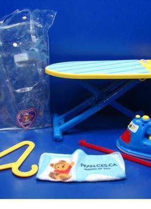 Гладильная доска детская игрушка 8022 набор утюг, вешалка, пол...
