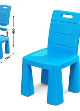 Стілець табурет Долони голубой Пластиковый стульчик детский