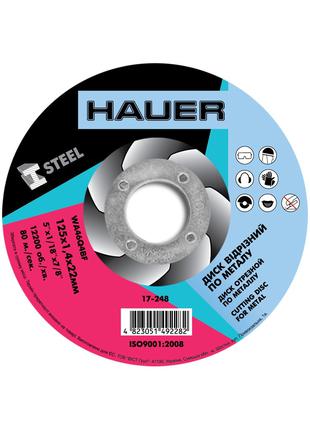Диск отрезной Hauer по металлу 125 х 1.4 х 22 мм (17-248)