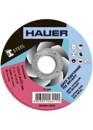 Диск отрезной Hauer по металлу 125 х 1.6 х 22 мм (17-249)