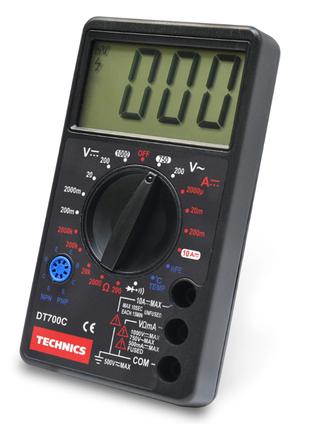 Мультиметр Technics DT700C цифровой 8 функций + зуммер (46-821)