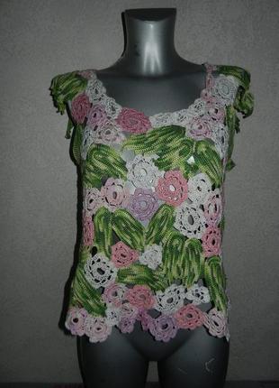 Блуза ірландське мереживо,top from the irish lace hand made