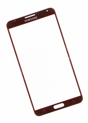 Стекло сенсорного экрана для Samsung N900, N9000 Note III красное