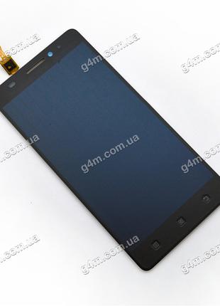 Дисплей Lenovo A7000 с тачскрином, черный (Оригинал)