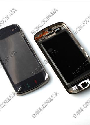 Тачскрин для Nokia N97 черный с рамкой