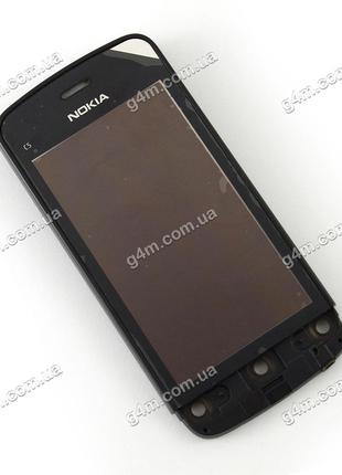 Тачскрин для Nokia C5-03, C5-06 черный с рамкой