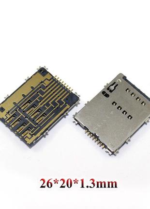 Конектор Sim карти для Samsung i8530 Galaxy Beam, S5250 Wave 5...