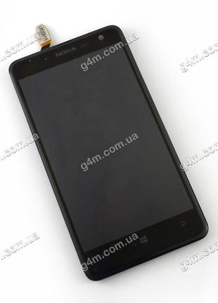 Дисплей Nokia Lumia 625 с тачскрином и рамкой (Оригинал)