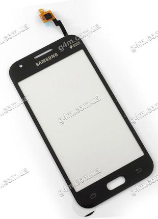 Тачскрин для Samsung J100H/DS Galaxy J1 темно-серый (Оригинал)