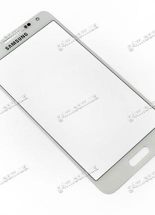 Стекло сенсорного экрана для Samsung G850F Galaxy Alpha, белое