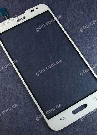 Тачскрин для LG D320, D321, MS323 Optimus L70 белый, с клейкой...