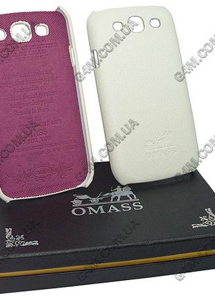 Накладка кожанная OMASS для Samsung i9300 Galaxy S3 белая