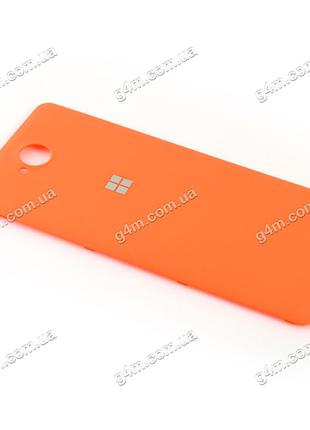 Задняя крышка для Nokia Lumia 650 Dual Sim (Microsoft) оранжевая