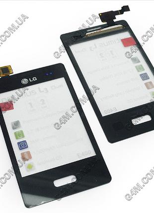 Тачскрин для LG E400 Optimus L3 чорний (Оригінал China)