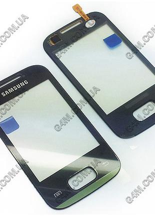 Тачскрин для Samsung S5300, S5302 Galaxy Pocket черный с клейк...