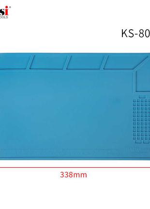 Силіконовий термостійкий килимок для пайки KS-801 (34см на 23см)
