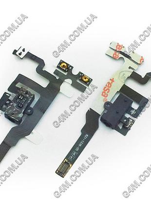 Шлейф Apple iPhone 4S с чёрным коннектором наушника (Оригинал ...