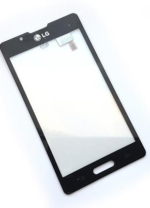 Тачскрин для LG P710, P713 Optimus L7 II черный с клейкой лентой