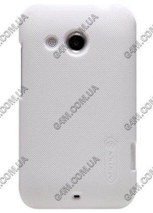 Накладка пластиковая Nillkin для HTC Desire 200 (белая с защит...