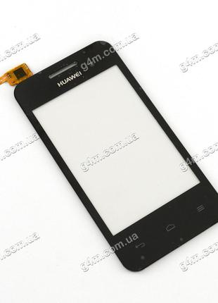 Тачскрин для Huawei Ascend Y220 черный с клейкой лентой