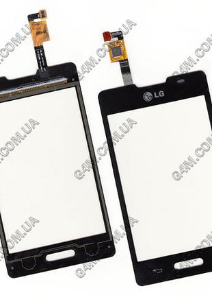 Тачскрин для LG E440 Optimus L4 черный