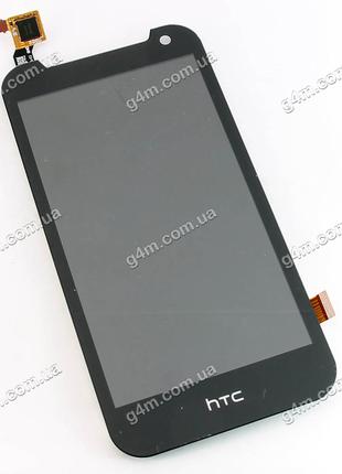 Дисплей HTC Desire 310 Dual Sim с черным тачскрином 127мм на 63мм