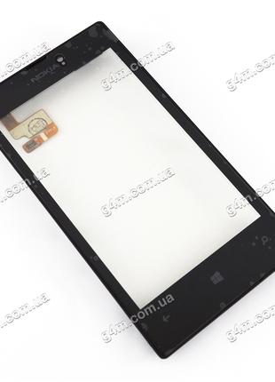 Тачскрин для Nokia Lumia 520, Lumia 525 с рамкой (Оригинал China)
