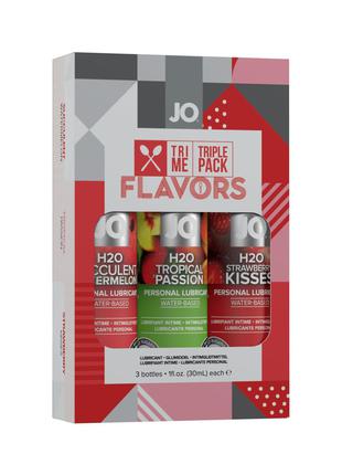 Набір System JO Tri-Me Triple Pack - Flavors (3 х 30 мл) три р...