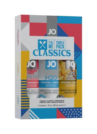 Набор System JO Tri-Me Triple Pack - Classics (3 х 30 мл) водн...