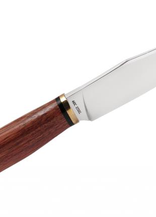 Нескладной нож туристический с деревянной рукояткой, для актив...