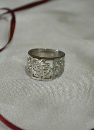 Кольцо валькирия из серебра