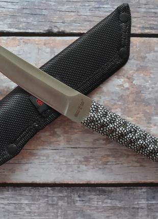 Нескладной нож Танто 8, с темляком и тканевым чехлом в комплекте