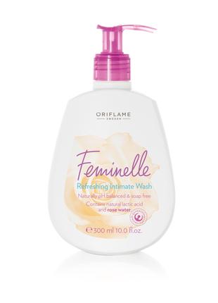 Освежающее средство для интимной гигиены с розовой водой feminell
