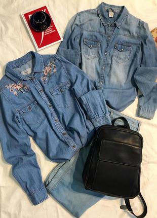 Джинсовые рубашки (denim + bershka)