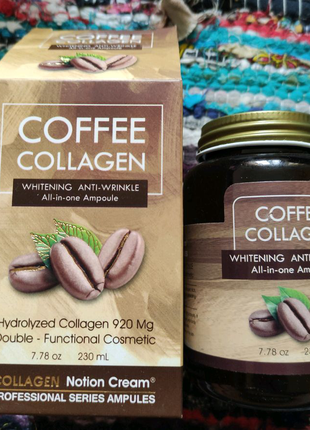 Cofee Collagen Notion Cream whitening anti-wrinkle сыроводка