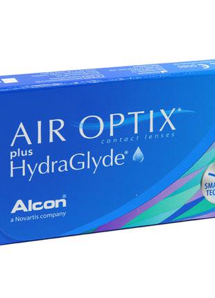 Air Optix plus HydraGlyde контактные линзы -3.75 (Optic)