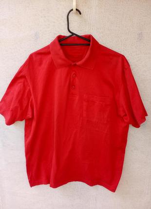 Barisal футболка-поло 100% хлопок размер m цвет красный