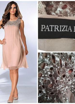 Patrizia dini фирменное итальянское шелковое платье с роскошно...