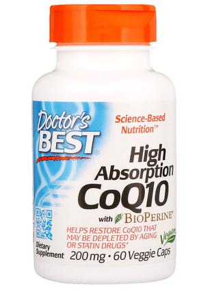Коензим Q10 Високої Абсорбації 200 мг, BioPerine, Doctor's Bes...