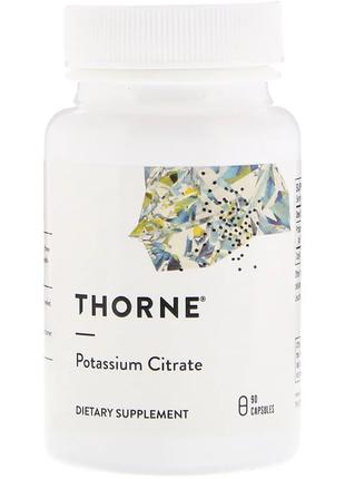 Калий Цитрат, Potassium Citrate, Thorne Research, 90 капсул